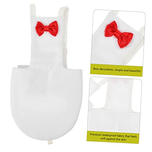 Yardwe Bird Diaper for Parrots and Birds and Breathable Reusable Diaper Suit for Outdoor Activities Cute Bow Design - size: 12x6cm