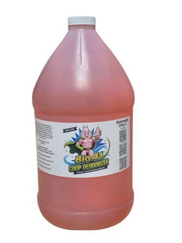 Chicken Coop Deodorizer - All Natural Ingredients for Ammonia Control and Odor Eliminator for Poultry - Works in Coops,Brooders,Nesting Boxes, Waste Areas, Roosting Areas, Bedding - One Gallon