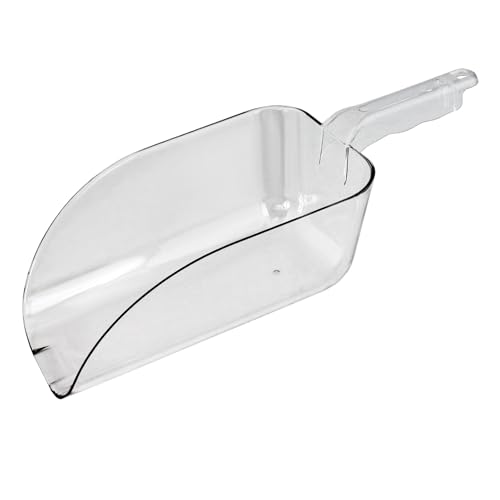 New Star Foodservice Commercial Grade Polycarbonate Plastic Utility Ice Scoop, Clear, 64 oz - color: Clear, size: 64 oz.