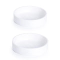 Phoenix Vine 6 Inch Plastic Plant Saucer Water Drip Tray, Heavy Sturdy Round Plant Drainage Tray for Indoors Outdoor, Set of 2, Matte White, 21-TY-6W-2 - size: 6"