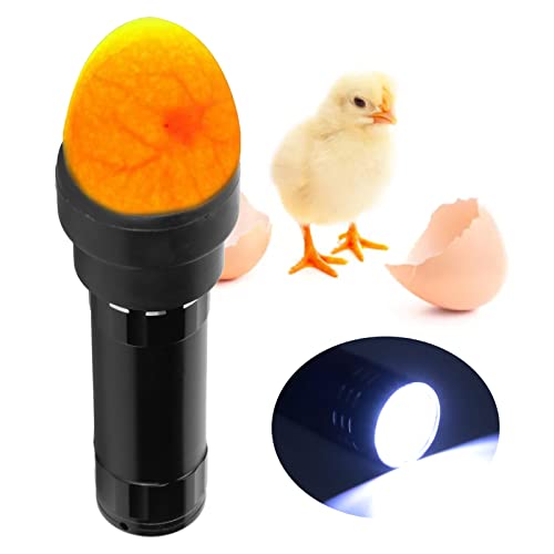 Zopsc Egg Candler Tester, 9 Lamp Cool Light Egg Candler with Lanyard, Tester for Chickens Ducks Quails Geese, Poultry Incubator Accessory