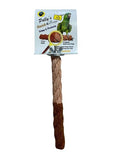 Polly's Sand-E-Rope Safety Bird Perch Toy-Trims Nails & Beak-Promotes Healthy Feet-Safe Non-Toxic-Bird Supplies for Bird Cages (Brown, Small) - color: Brown, size: Small