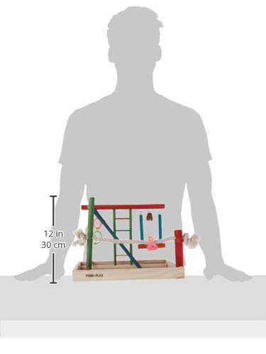 Penn-Plax Bird Life Wooden Playpen – Perfect for Cockatiels and Conures – Large - color: Multicolor, size: Large