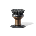 Ionic Palm Brush, Magnetized to Stand Upright, Stainless Steel with Replaceable Head, Bronze
