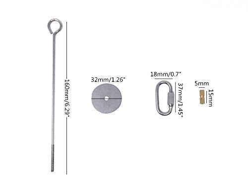 Honbay 2pcs Parrot Bird Rabbit Hutch Cage Fruit Vegetable Holder Skewer Foraging Toy Animal Treating Tool (L) - size: L