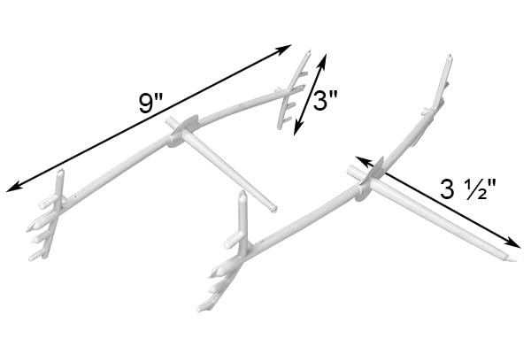 S&K Replacement Antennae for BN-16 Purple Martin Barn - White, Multiple Access, Plastic, 9"L x 3"W x 3.5"H
