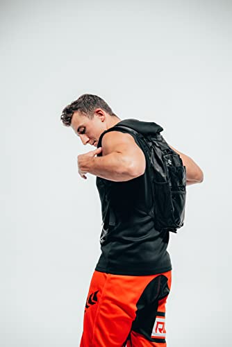 RAVERUNNER® Anti-Theft Hydration Backpack | Festival Approved Rave Backpack for Concert Goers, Leak-Free Festival Water Backpack for EDC, Rave Hydration Pack - color: Black