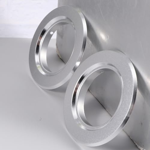 6Pcs Metal Bird House Hole Protectors and Predator Guards for Parrot Nest Box, 55Mm 75Mm Sizes, Breeding Box Protective Rings Replacement Accessories for Outdoor Birdhouses