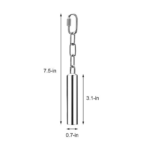 Wontee Stainless Steel Bell Toy Bird Cage Hanging Bite Toy for Parrot Parakeet Budgie Cockatiel Conure African Greys (S) - size: S