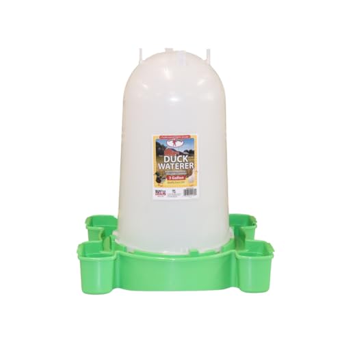 Little Giant® Duck Waterer - Durable Plastic Poultry Waterer for Ducks and Waterfowl - Removable Cups - 3 Gallon Capacity - Made in USA