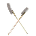 2pcs Bird Cage Cleaning Brush with Long Handles Stainless Steel Wire Bristles for Easy Maintenance Portable Lightweight Design Suitable for Birdcages Hanging for Convenient Storage