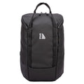 INUK Travel Laptop Backpack, 25L Recycled Waterproof Light Daypack | Dual laptop pockets, soft light foam straps, recycled wear-resistant fabric, water repellent coating, Black - color: Polar Night Black