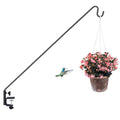 ERYTLLY 3 Inch Clamp Deck Hook 28" Long Deck Hook for Hanging Bird Feeder,Plants,Wind Chimes,Lanterns 1 Pack - size: Deck Hook - 28 Inch - 1 Pack