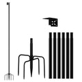 Bird Feeder Pole Stand, 92" Heavy Duty Bird House Pole for Outdoors, 1 Inch Diameter Metal Mounting Post, Universal Multi-Feeder Stand for Smart Bird Feeder, Cameras & Weather Stations