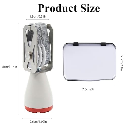 Egg Dater Kit, Egg Date Stamps for Fresh Eggs, 2 Roller Date Stamps and 3 Ink Pad, Date Label Stamper for Egg Mark Farm Office Shipping - size: 2 PACK