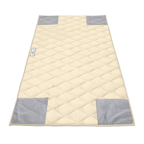 Paw Inspired PopCorner Washable Fleece Cage Liners, C&C 2x4, Beige | Reinforced Corners, Super Absorbent Mat, Bedding, Waterproof Bottom, Guinea Pigs, Ferrets, Rabbits, Hamsters, Small Animals - color: Tan, size: C&C 2X4