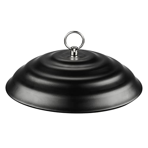 Kingsyard Metal Squirrel Baffle for Bird Feeders Hanging, Rain Guard Cover | 11 in, Chew-Proof & Squirrel-Proof, Ready to Use, Fits Most Feeders Outdoors, Weatherproof, Easy to Clean, Black - color: Black