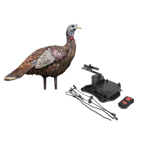 Avian-X LCD Feeder Hen Turkey Decoy with X-Factor Motion System – Realistic Lifelike Collapsible Standing Turkey, Durable Design, Carry Bag & Collapsible Stake for Hunting - style: LCD Lookout Hen