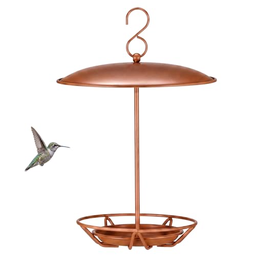 1 Pack Cylinder Bird Feeder Outdoor Seed Cake Feeder Hanging Metal Suet Cake Holder Backyard Wild Bird Feeding Feeders for Outdoors Garden(Brown) - color: Brown