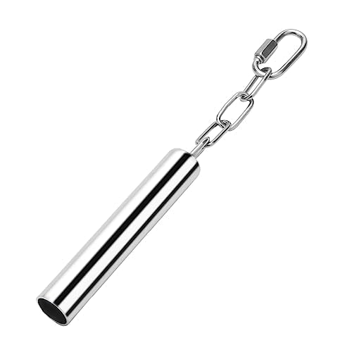 Wontee Stainless Steel Bell Toy Bird Cage Hanging Bite Toy for Parrot Parakeet Budgie Cockatiel Conure African Greys (L) - size: L