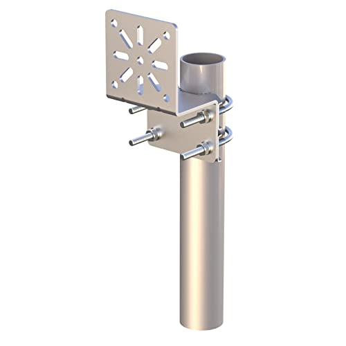 Pole Mount Bracket Anti Vibration Antenna Mount Universal Wall Mounting Bracket [ Without The Pole ] for Security Camera PTZ Dome Indoor Outdoor AP Access Point Client CPE Kits 2 PCS - color: 2 PCS