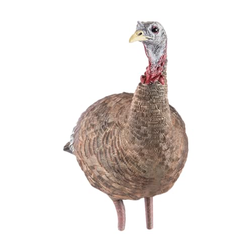 Avian-X LCD Feeder Hen Turkey Decoy with X-Factor Motion System – Realistic Lifelike Collapsible Standing Turkey, Durable Design, Carry Bag & Collapsible Stake for Hunting - style: LCD Lookout Hen
