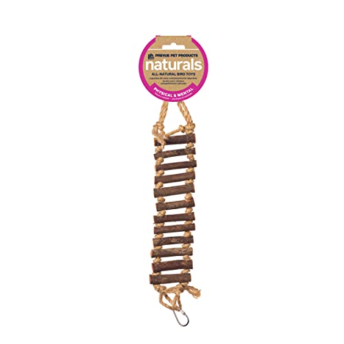 Prevue Pet Products Rope Ladder Bird Toy - Accessories for Small to Medium Birds, Hanging Birdcage Toy for Climbing, Foot Exercise, Beak Use, Mental Enrichment, and Interactive Play - size: Small to Medium