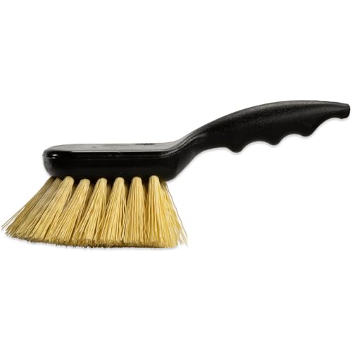 SPARTA Utility Scrub Brush, Polypropylene Bristles, 8.5 Inch, Black | Chemical- and Water-Resistant Bristles, Crimped Filament, BPA Free, FDA-Compliant Bristles