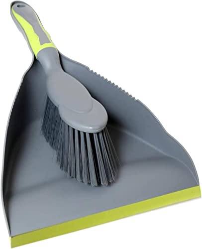 Dust Pan Broom Dustpan Brush - Dust Pans with Brush, Hand Broom and Dustpan Set, Handheld Broom and Dustpan Set, Used to Clean Floors, Tables, Animal Cages, PET Fiber Bristles (3pcs) - size: 3 count