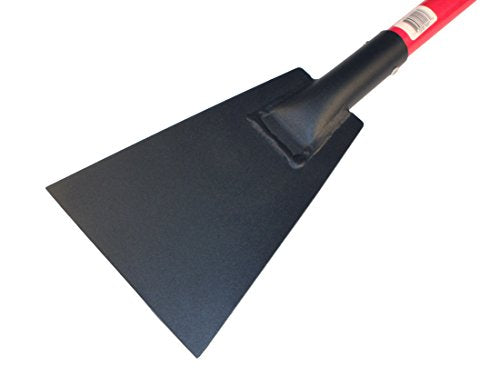 Floor Scraper - Heavy Duty 7-Gauge Scraper with Fiberglass D-Grip Handle for Tile Removal, Carpet Removal, Ice & Mud Scraping, Landscaping Tools, Flat Shovel - 100% Made in the USA, 7-Inch | D-grip; 7-gauge USA steel; fiberglass handle; polyester veil; po