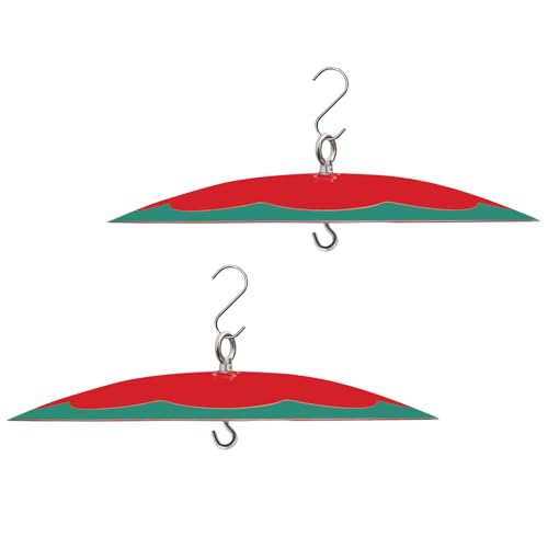 Metal 13" Bird Feeder Baffle for Outdoor Handing Rain Guard for Hummingbird Feeder and House ((2 Pack)) - color: (2 pack)