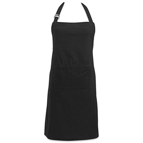 DII Everyday Basic Kitchen Collection - color: Black, size: Plus Size Chef Apron