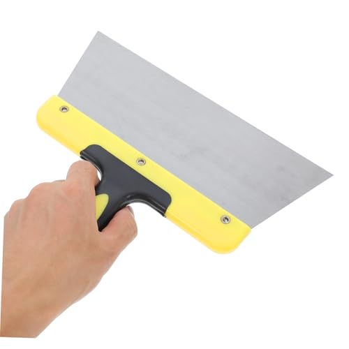 TOYANDONA Large Stainless Steel Bird Droppings Scraper Tool Durable Bird Poop Cleaner with Ergonomic Handle for Bird Cage Cleaning and Maintenance