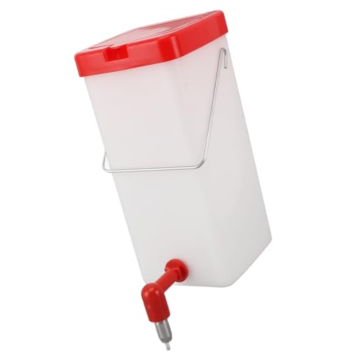 Chicken Feeder, Chicken Waterer Nipples Leak Proof Large Capacity Poultry Bucket Waterer Set Hanging Poultry Drinker Poultry Waterer for Farm Chickens, Ducks, Geese, Turkey