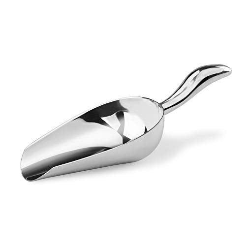 New Star Foodservice Restaurant Grade Stainless Steel Bar Ice Flour Utility Scoop, 12-Ounce - size: 12-Ounce Stainless Steel