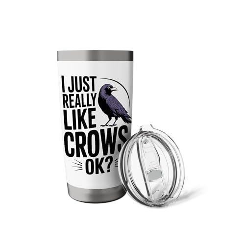 Black Raven Art Crow Nature for Women Men Stainless Steel Insulated Tumbler
