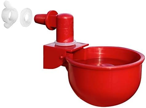 RentACoop DIY Waterer Kit - Auto-Fill Cups with Inserts - 4 Pack