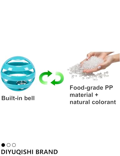 12-Pack Bird Bell Ball Chew Toys, Non-Toxic PP, Cage Enrichment | Relieve Boredom and Stress Behaviors Like Feather Plucking