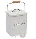 Bird Feeder,Bird Food Jar Pet Food Storage Airtight Food Storage Container-White - color: White