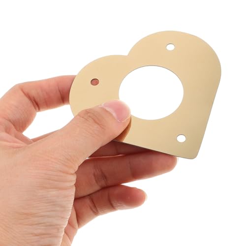 Veemoon Birdhouse Entrance Protector Guard Enhances Nesting Safety Heart Shaped Metal Blocks Squirrels for Bird Box and Bird House Suitable for Gardens and Parks