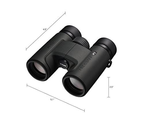 Nikon PROSTAFF P7 10x30 Binocular | Waterproof, fogproof, rubber-armored compact Binocular, oil & water repellent coating & locking diopter | Official Nikon USA Model | 6. Degree Angle of View, fogproof, Nitrogen Filled Waterproof down, field of view at 1