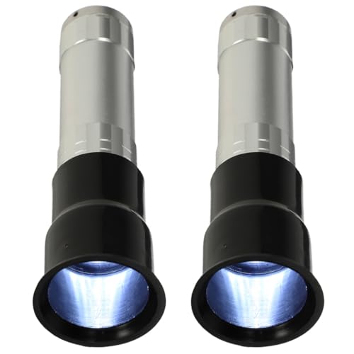 TEHAUX 2pcs Handheld Egg Candler Lamp for Poultry Incubation Equipment High-Brightness Lamp Beads and Aluminum Alloy Body Portable Egg Tester for Chicken Incubation