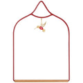 Hummingbird Swing - Metal Hummingbird Swings and Perches with Wooden Dowel for Outdoor Garden Patio Backyard Hanging, Bird Essentials
