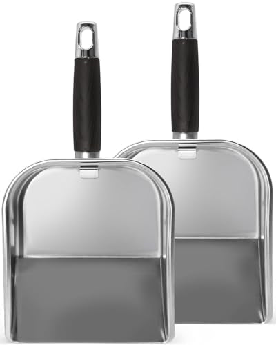 Griddle Scoop for Blackstone with a Any-Edge Hook, Stainless Steel Griddle Portable Food Mover for Stir Fry and Move Food, Classic Grill Shovel, 2 Pack - color: Classic Scoop, size: 2 Pack