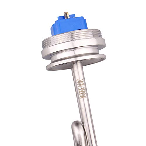 DERNORD 1.5" Inch (OD50.5mm) Tri-clamp Foldback Heating Element Stainless Steel Immersion Water Heater (240V 3500W) - size: 240V 3500W