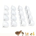 Quail Chick Port Feeder Compatible with DIY Bucket Pail Bin Container Coturnix - Set of 16 (1in) - size: 1in