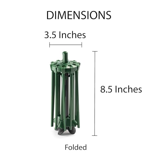 Fante's Collapsible Pasta Drying Rack, for Drying Spaghetti Fettuccine Angel Hair Linguini and Long Homemade Noodles - color: Green
