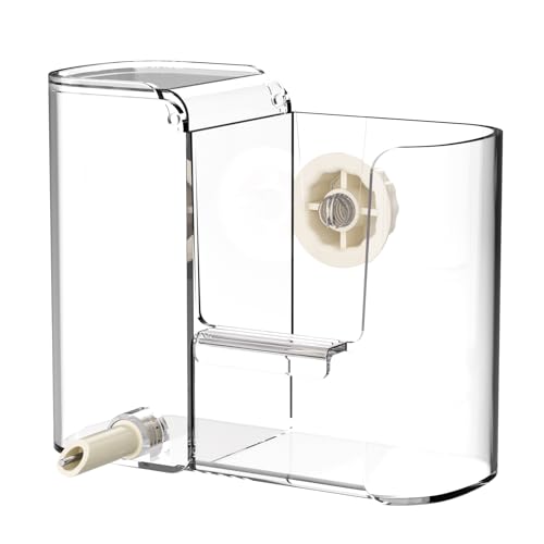 2 in 1 Bird Feeder Food Container for Cage,Automatic Bird Water Dispenser | Three Waterproof O-rings No Leaks,Integrated Feeding and Watering Functions,Easy to Add Water,Safe ABS Material