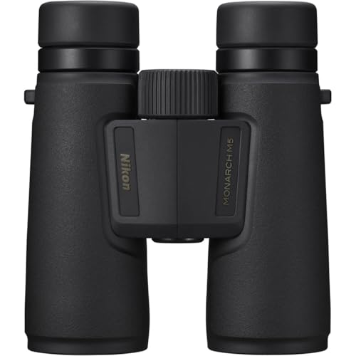 NIKON Monarch M5 Binoculars | Waterproof Fogproof ED Glass Optics with Dielectric Prism Coating | Bright High-Resolution Outdoor Binoculars for Birdwatching, Hiking & Wildlife, 8x42 | Long Eye Relief, waterproof, fogproof, ED Glass, rubber-Armored Binocul