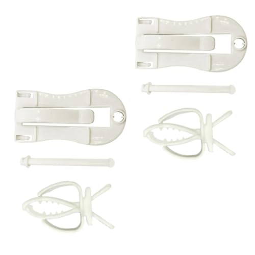 ULTECHNOVO 4pcs Parrot Vegetable Clips Plastic Fixed Clamps for Bird Cage Feeding Device Holders Suitable for Small Birds to Hold Cuttlefish Bone and Snacks
